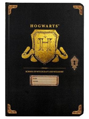 Libreta A5 Harry Potter Hogwarts Gold