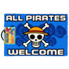 Felpudo One Piece All Pirates Welcome