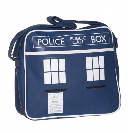 Shoulder bag leather Tardis Dr who