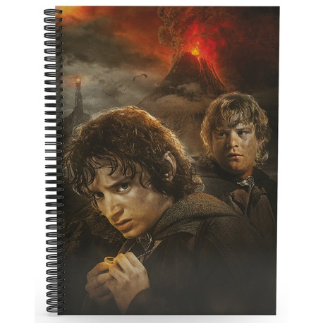 LIBRETA EFECTO 3D FRODO Y SAM EL SE