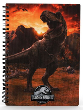 LIBRETA EFECTO 3D INTO THE WILD JURASSIC WORLD