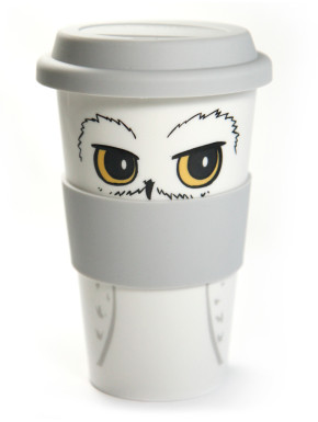 TAZA DE VIAJE CERAMICA HARRY POTTER HEDWIG