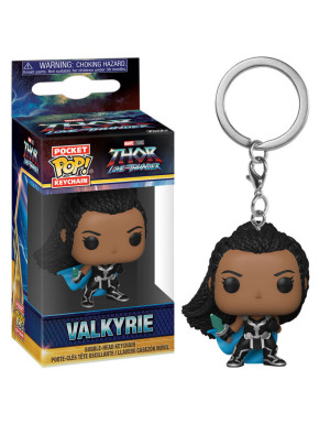 Mini porte-clés Funko Pop ! Valkyrie Thor : Amour et Tonnerre