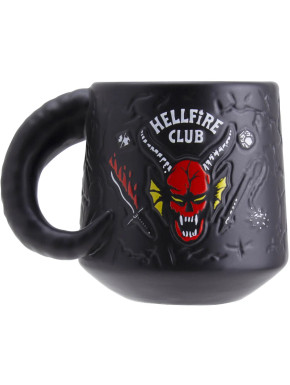 Caneca Hellfire Club Stranger Things com relevo