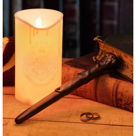 Lámpara de vela con mando remoto de varita Harry Potter