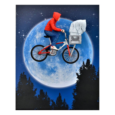 Figura Elliott y E.T. en bici E.T. El Extraterrestre