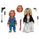 Lot de 2 figurines de la mariée de Chucky Chucky & Tiffany 14 cm NECA