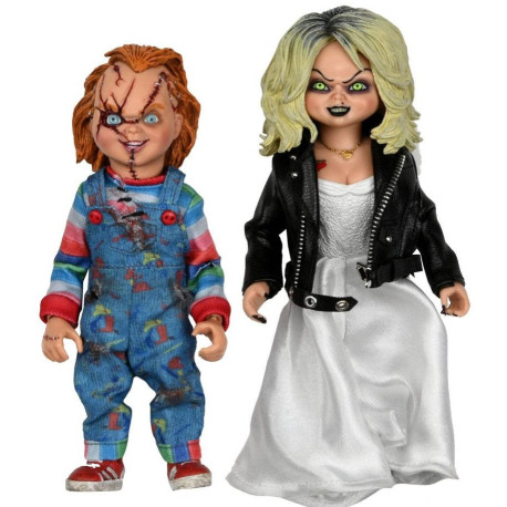 Lot de 2 figurines de la mariée de Chucky Chucky & Tiffany 14 cm NECA