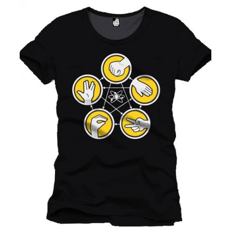 T-shirt Big Bang Theory Rock, paper, scissors...