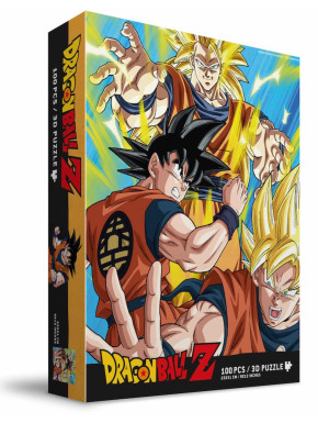 Puzzle Lenticular de Goku Dragon Ball 100 peçasSAIYAN DRAGON BALL Z