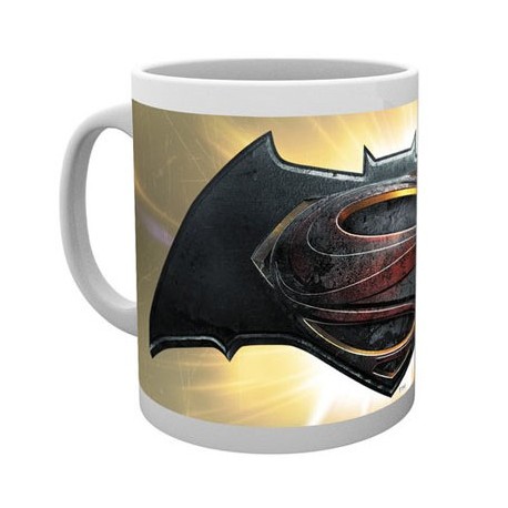 Taza Batman v Superman Logo gold