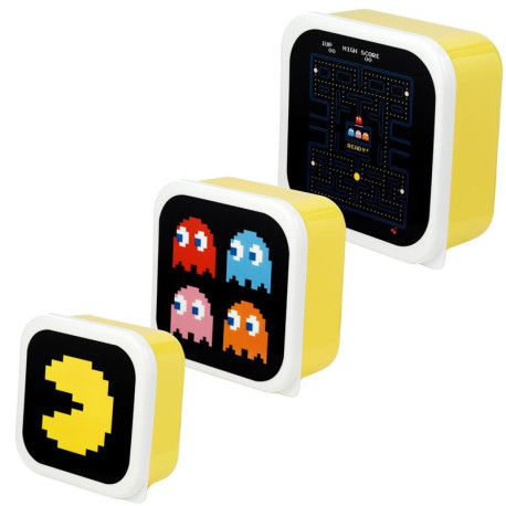 Set de 3 Tupper Pac-Man