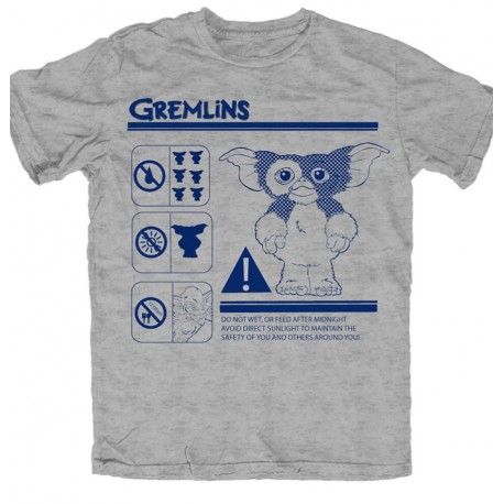 Camiseta Gremlins instrucciones de uso