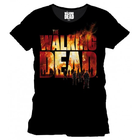 Camiseta Walking Dead on fire