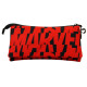 Marvel Cut Estuche Portatodo Triple ECO, Rojo