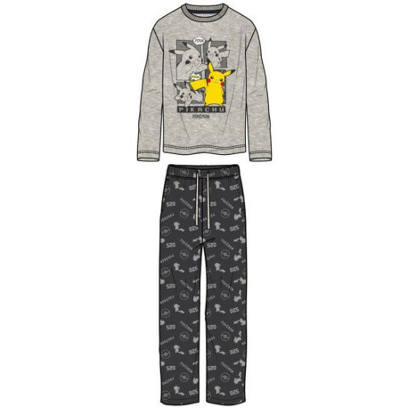 Pijama Largo Hombre Pokemon Algodón