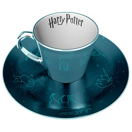 Set de chávena de café e pires Harry Potter Patronus