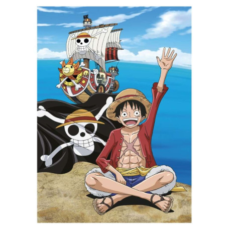 Manta polar One Piece Luffy Cotton