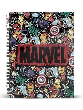 Caderno Vingadores A5 Marvel 
