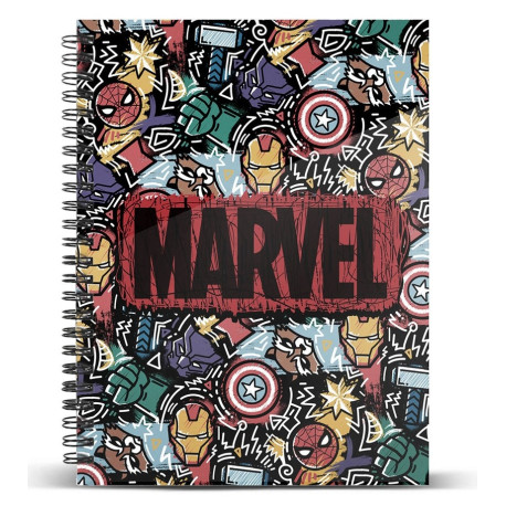 Caderno Vingadores A5 Marvel 