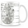 Caneca de esboço Millennium Falcon