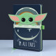 Caderno A5 Baby Yoda The Mandalorian All Ears