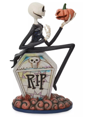 FIGURA DISNEY PESADILLA ANTES DE NAVIDAD JACK SKELLINGTON EN TUMBA COLECCION TRADITIONS