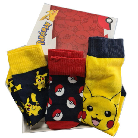 Set de 3 pares de Calcetines Pokemon