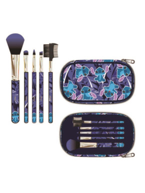 Neceser con pinceles de maquillaje Stitch Disney