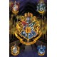 Affiche Harry Potter boucliers des maisons