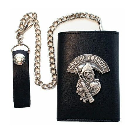 Cartera Sons of Anarchy cadena cuero Hijos Anarquía