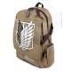 Zaino borsa marrone Attack on Titan attacco titani