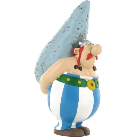 Piggy bank Obelix with Menhir 16 cm