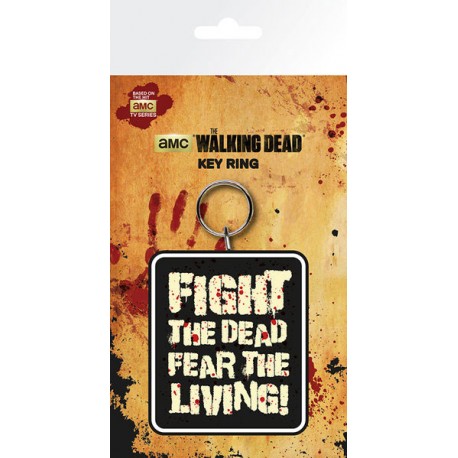 Sleutelhanger rubber Walking Dead strijd