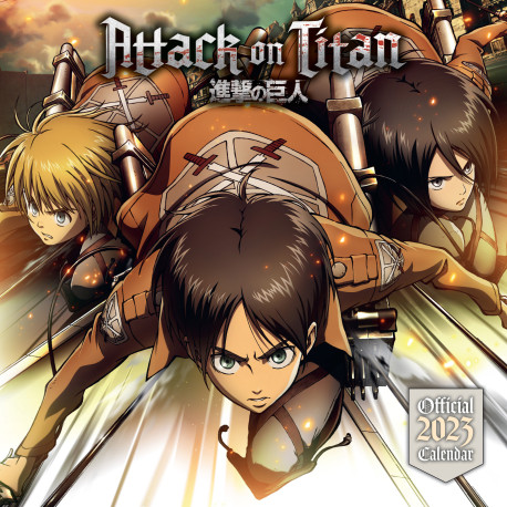 Calendário de parede 2023 Attack on Titan