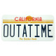 BACK TO THE FUTURE - Metal plate "OUTATIME" (28x38)