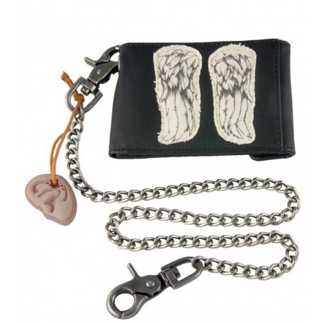 Walking dead artera card houder met ketting Daryl Vleugels