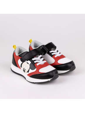 Baskets velcro noires Mickey Mouse