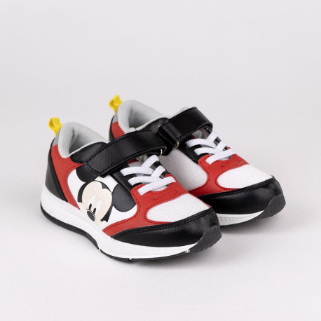 Baskets velcro noires Mickey Mouse