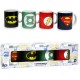 Set 4 mini tazas DC Comics