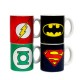 Set 4 mini tazas DC Comics