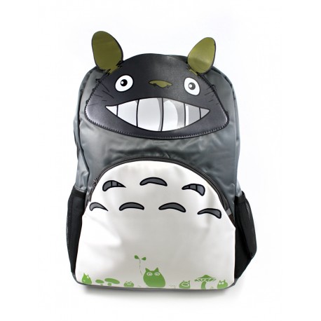 Totoro backpack smiling