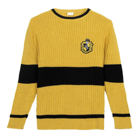 Pull Harry Potter Hufflepuff en tricot