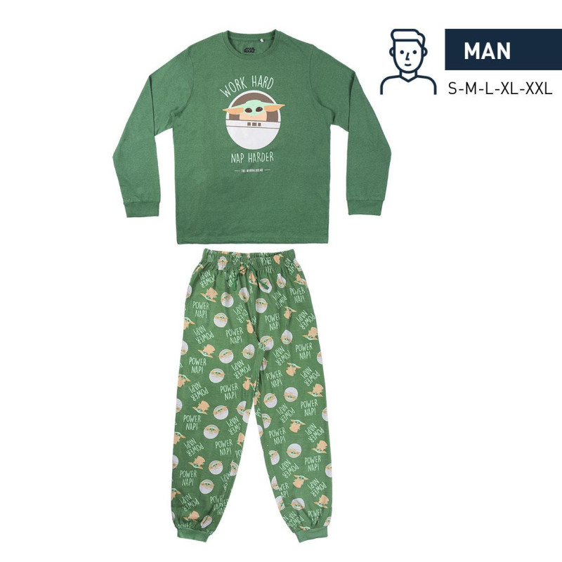 Pijama Masculino Star Wars The Mandalorian - Grogu Baby Yoda