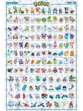 POKEMON - Poster "Hoenn Pokemon English" (91.5x61)