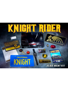 KNIGHT RIDER FLAG AGENT KIT DR COLLECTOR KIT COCHE FANTASTICO