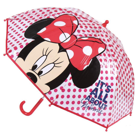 PARAGUAS MANUAL POE BURBUJA MINNIE