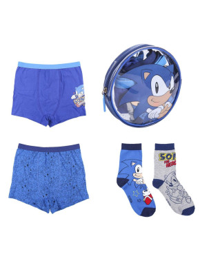 BOXER AND SOCKS PACK 4 PIECES SONIC