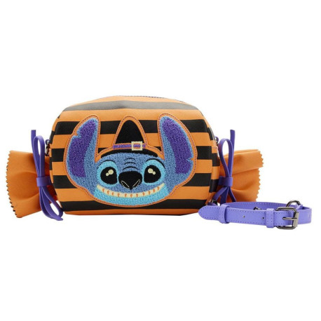 Disney by Loungefly Bandolera Lilo and Stitch Striped Halloween Candy Wrapper
