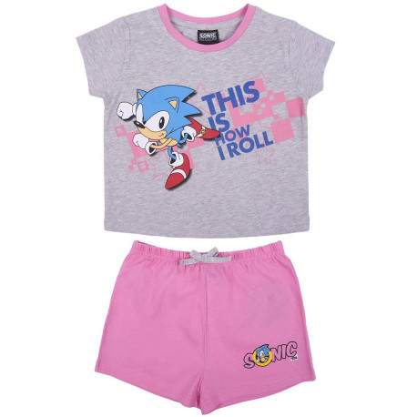 Short de pyjama Sonic rose